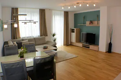 Ein Sitzbereich in der Unterkunft Apartment Vienna 22