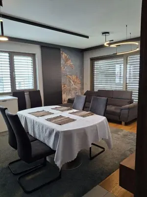 Ein Sitzbereich in der Unterkunft 3 Zimmer Wohnung