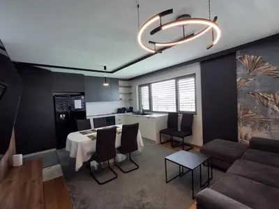 Küche/Küchenzeile in der Unterkunft 3 Zimmer Wohnung