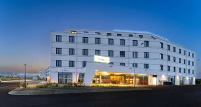 Das Gebäude in dem sich das Aparthotel befindet