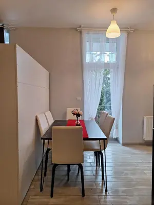 Ein Sitzbereich in der Unterkunft Donau Zentrum W
