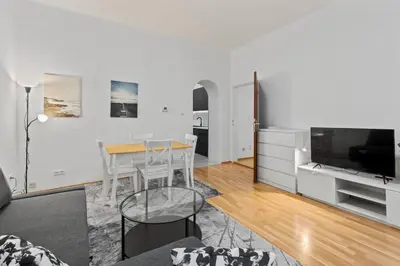 TV/Unterhaltungsangebot in der Unterkunft Modern Apartment close to Center - 2BR