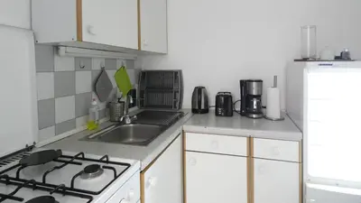 Küche/Küchenzeile in der Unterkunft Stylish, central 2-room flat near Augarten