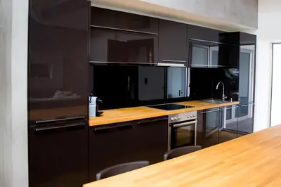 Küche/Küchenzeile in der Unterkunft Vienna Suites