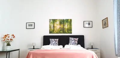 Ein Bett oder Betten in einem Zimmer der Unterkunft Suite in imperial design, central location