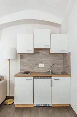 Küche/Küchenzeile in der Unterkunft Free Parking I 500 Mbit Wifi I Kingsize Bed