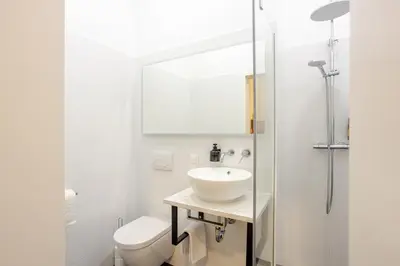 Ein Badezimmer in der Unterkunft Gemütliche Wohnung nur 15 Minuten ins Stadtzentrum