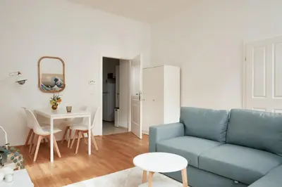 Ein Sitzbereich in der Unterkunft Perfecto Apartments with Designers Touch 24H Check-in