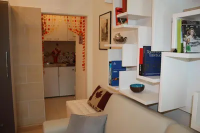 Küche/Küchenzeile in der Unterkunft GoVienna - Charming Studio