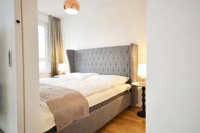 Ein Bett oder Betten in einem Zimmer der Unterkunft Vienna Residence, Donaustadt - United Nations #6251