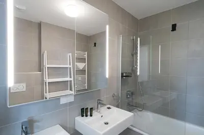Ein Badezimmer in der Unterkunft Vienna Residence, Donaukanal - Landstraße