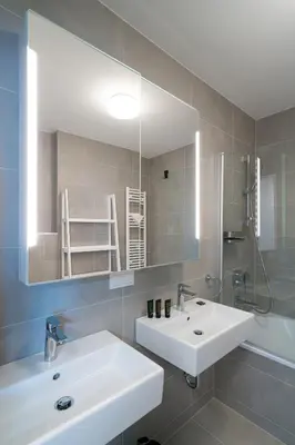 Ein Badezimmer in der Unterkunft Vienna Residence, Donaukanal - Landstraße