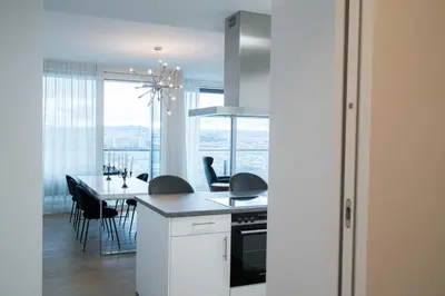 Küche/Küchenzeile in der Unterkunft Vienna Residence, Donaukanal - Landstraße