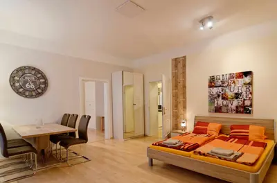 Ein Sitzbereich in der Unterkunft Haus Gaaden