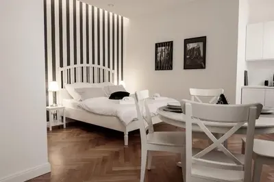 Ein Bett oder Betten in einem Zimmer der Unterkunft Gemütliches und modernes Apartment 34m²