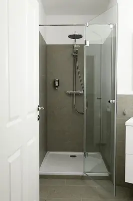 Ein Badezimmer in der Unterkunft Gemütliches und modernes Apartment 34m²
