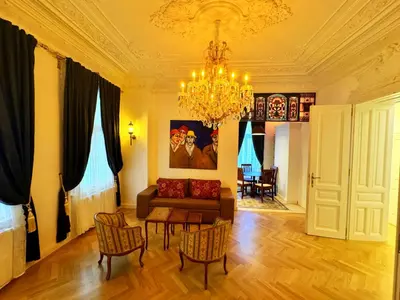 Ein Sitzbereich in der Unterkunft 7th HEAVEN Vienna Center Apartments