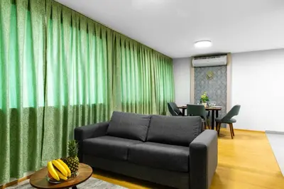 Ein Sitzbereich in der Unterkunft MyApartments Vienna Rooftop