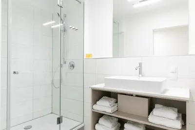 Ein Badezimmer in der Unterkunft MyApartments Vienna Rooftop