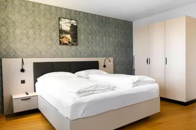 Ein Bett oder Betten in einem Zimmer der Unterkunft MyApartments Vienna Rooftop