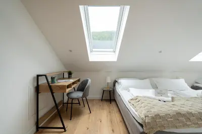 Ein Bett oder Betten in einem Zimmer der Unterkunft 65m2 Apartment near Vienna - Up to 6 Guests - Self Check-in - Free Parking