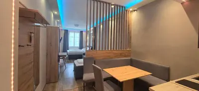 Ein Sitzbereich in der Unterkunft Elegance Suiten Wien