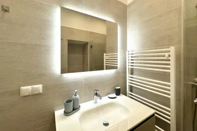 Ein Badezimmer in der Unterkunft Green Prater City Apartment