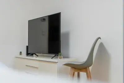 TV/Unterhaltungsangebot in der Unterkunft Garden-Eden Apartment