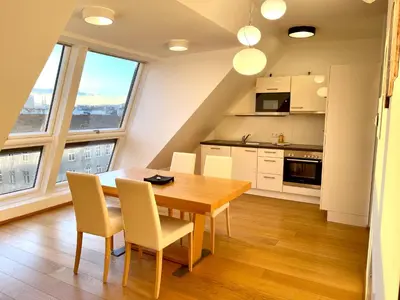 Küche/Küchenzeile in der Unterkunft Apartments4you