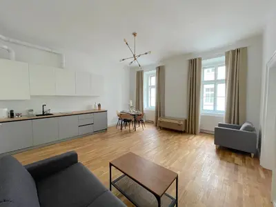 Küche/Küchenzeile in der Unterkunft Authentic apartment near the city centre