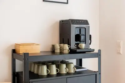 Kaffee-/Teezubehör in der Unterkunft NobleNest: Terrasse - Netflix - Kaffee