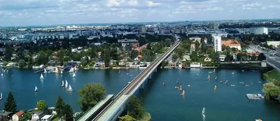 Blick auf einen Fluss in der Nähe der Ferienwohnung