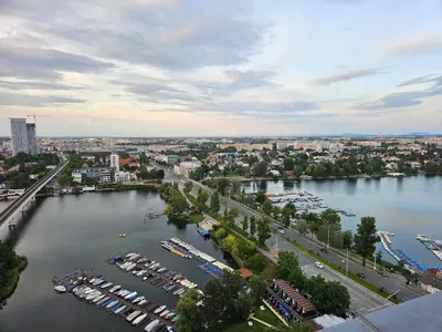 Blick auf einen Fluss in der Nähe der Ferienwohnung