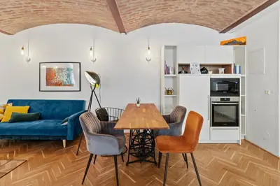 Küche/Küchenzeile in der Unterkunft FarawayHomes Studio Vienna #B2