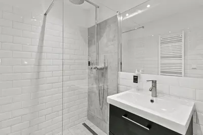 Ein Badezimmer in der Unterkunft FarawayHomes Studio Vienna #B2