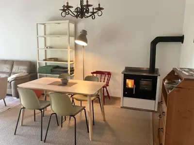 Küche/Küchenzeile in der Unterkunft Ferienhaus Seeblick
