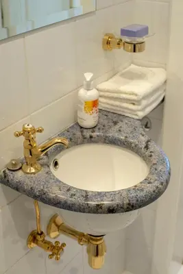 Ein Badezimmer in der Unterkunft Herrlicher Ausblick über Wien