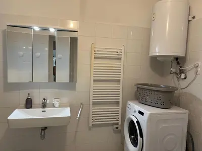 Ein Badezimmer in der Unterkunft Gästehaus Parkfrieder