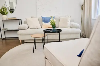 Ein Sitzbereich in der Unterkunft Charming Vienna Flat - near Metro & Volksoper