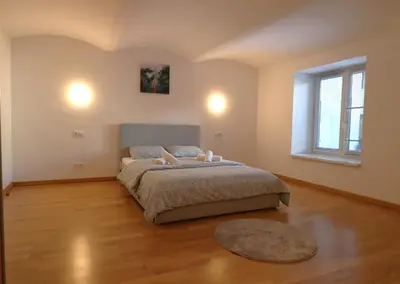 Ein Bett oder Betten in einem Zimmer der Unterkunft Luxuriöses Duplex Apartment 130m2