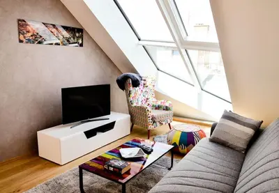 TV/Unterhaltungsangebot in der Unterkunft Top 11 New Design Apartment