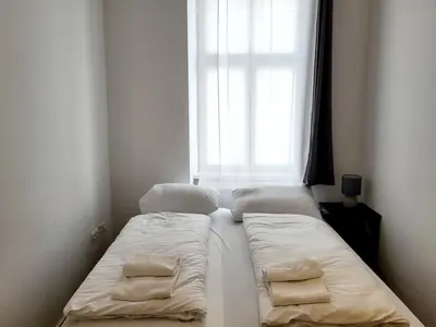 Ein Bett oder Betten in einem Zimmer der Unterkunft Neulerchenfelder City Apartment Vienna