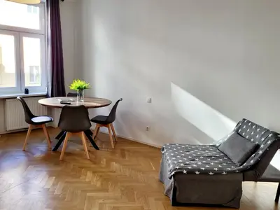 Ein Sitzbereich in der Unterkunft Neulerchenfelder City Apartment Vienna