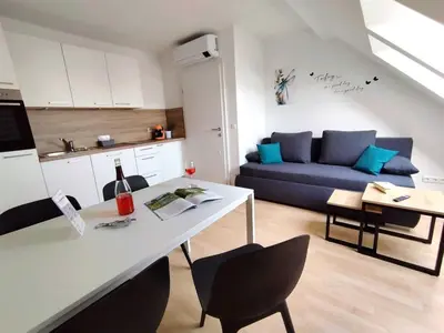 Küche/Küchenzeile in der Unterkunft Ferienzimmer Reinisch in Tattendorf