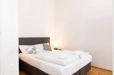 Ein Bett oder Betten in einem Zimmer der Unterkunft Apartment Rueppgasse Leopoldstadt Wien