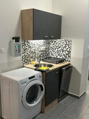 Küche/Küchenzeile in der Unterkunft Paky Appartements 00209