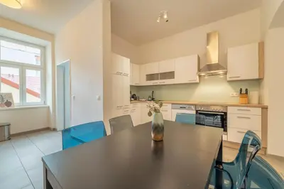 Küche/Küchenzeile in der Unterkunft Spacious Apartment mitten in Wien