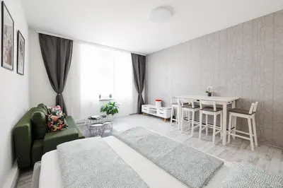 Ein Sitzbereich in der Unterkunft Ruhige Apartments nähe U2 Messe Prater