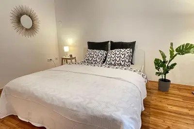 Ein Bett oder Betten in einem Zimmer der Unterkunft Mariahilfer street apartment