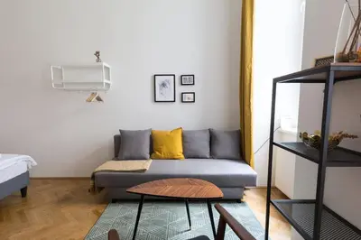 Ein Bett oder Betten in einem Zimmer der Unterkunft josef's home I Studio near City Center
